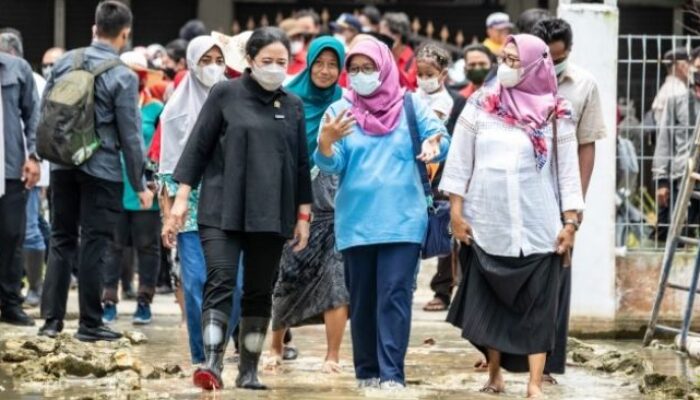 Puan Datangi Lokasi Banjir di Lamongan, Dorong Normalisasi Sungai