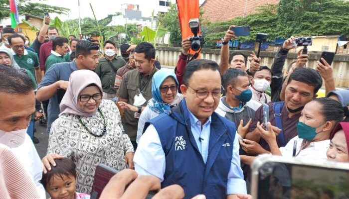 Resmikan Kampung Susun Kunir, Anies Baswedan Diteriaki Presiden 2024