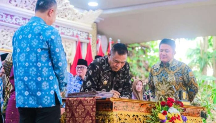 Bupati Muba HM Toha Tandatangani MoU Dengan BPS